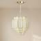 Hello Honey® 17.5" 4-Tier Capiz and Metal Chandelier